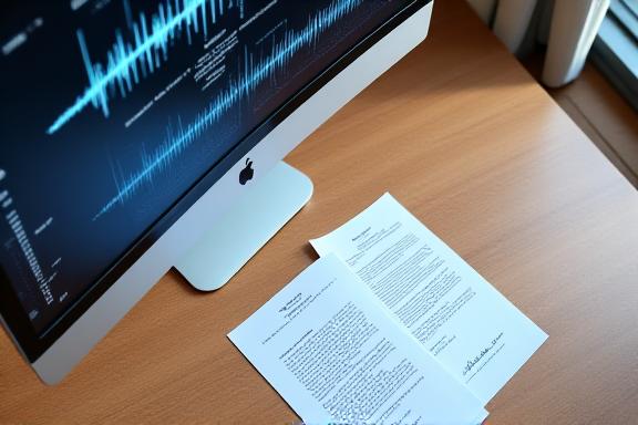 Digital workspace with music production software and waveforms